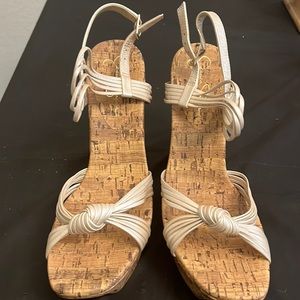 Jessica Simpson Off White Strappy Wedges